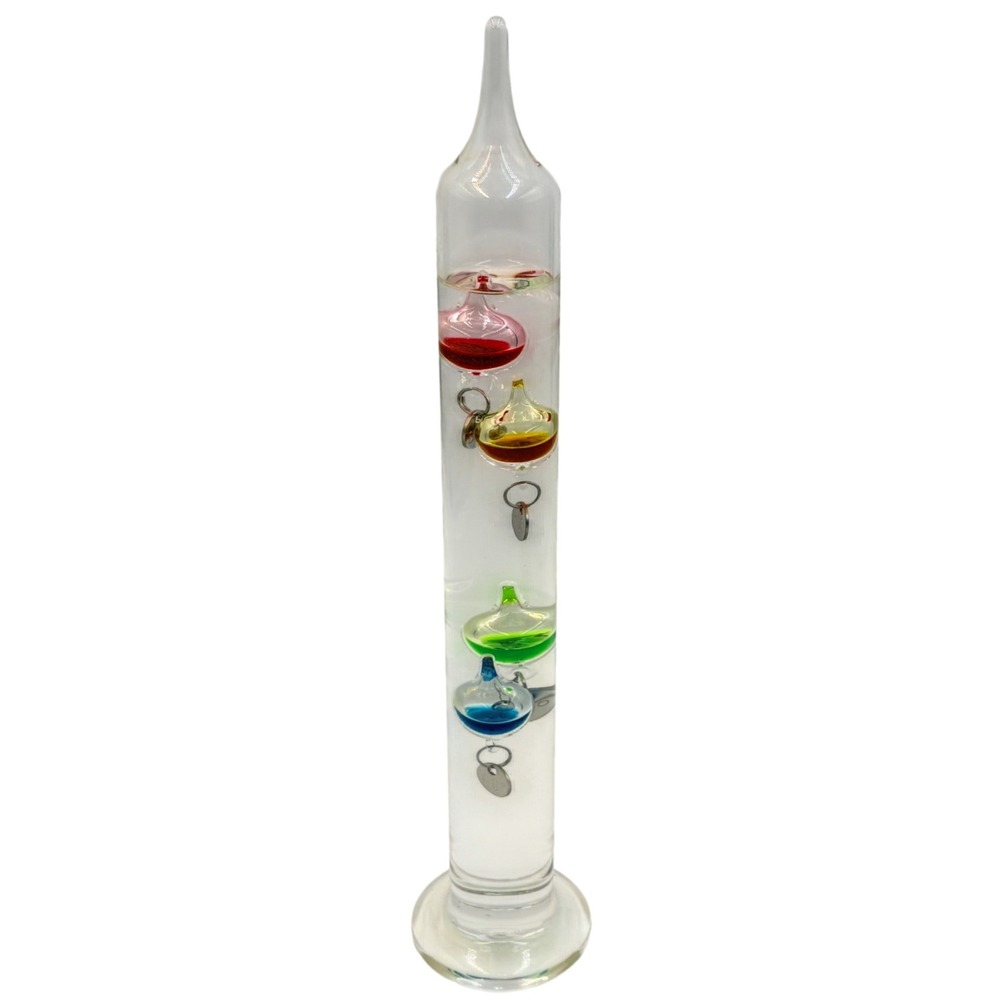 Vintage Galileo Thermometer 12" Glass Made‎ in Germany Dr Friedrichs Gruppe